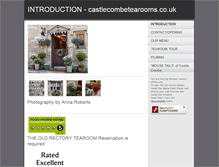 Tablet Screenshot of castlecombetearooms.co.uk